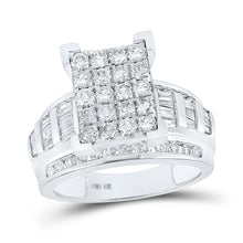 Load image into Gallery viewer, Exquisite Brilliance Diamond Cluster Bridal Wedding Ring - Alternate view 1 from Splendid Jewellery