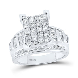 Exquisite Brilliance Diamond Cluster Bridal Wedding Ring - Alternate view 1 from Splendid Jewellery