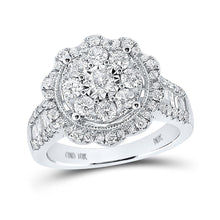 Load image into Gallery viewer, Dazzling Love&#39;s Embrace Diamond Cluster Ring - Alternate view 1 from Splendid Jewellery