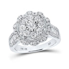 Dazzling Love's Embrace Diamond Cluster Ring - Alternate view 1 from Splendid Jewellery