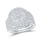 Dazzling Diamond Elegance Wedding Ring Set - Alternate view 1 from Splendid Jewellery