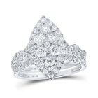 Eternal Love 10kt White Gold Marquise Diamond Bridal Wedding Ring Set - Alternate view 1 from Splendid Jewellery