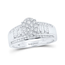 Load image into Gallery viewer, Captivating Brilliance: 10kt White Gold Oval Diamond Bridal Wedding Engagement Ring - Alternate view 1 from Splendid Jewellery