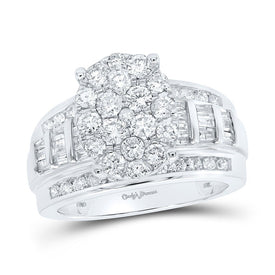 Eternal Love 10kt White Gold Oval Diamond Bridal Wedding Ring - Alternate view 1 from Splendid Jewellery