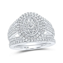 Load image into Gallery viewer, Eternal Love 10kt White Gold Diamond Bridal Wedding Ring Set - Alternate view 1 from Splendid Jewellery