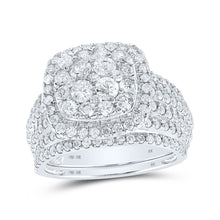 Load image into Gallery viewer, Radiant Love | 10kt White Gold Diamond Majesty Bridal Wedding Ring Band Set 2 Cttw - Alternate view 1 from Splendid Jewellery