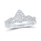 Dazzling Diamond Elegance Wedding Ring Set - Alternate view 1 from Splendid Jewellery