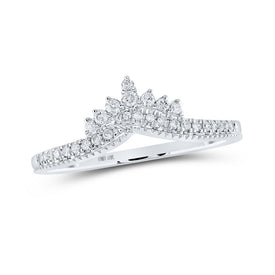 Splendid Jewellery 10kt White Gold Diamond Enhancer Wedding Band Top view from the 10Kt White Gold Womens Round Diamond Enhancer Wedding Band 1 6 Cttwpin210332 collection by Splendid Jewellery