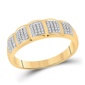 Wedding Collection | 10kt Yellow Gold His Hers Round Diamond Halo Matching Wedding Set 7/8 Cttw | Splendid Jewellery GND