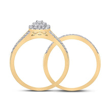 Load image into Gallery viewer, Eternal Love 10kt Yellow Gold Diamond Wedding Ring Set product Side View from Splendid Jewellery