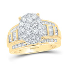 Radiant Love 10kt Yellow Gold Oval Diamond Bridal Wedding Ring product  Top View from Splendid Jewellery