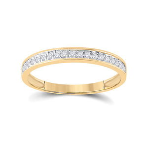 Wedding Collection | 10kt Yellow Gold Round Diamond Oval Bridal Wedding Ring Band Set 1/2 Cttw | Splendid Jewellery GND