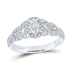 Timeless Beauty: 14kt White Gold Oval Diamond Solitaire Bridal Wedding Engagement Ring - Top View