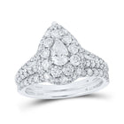 Exquisite Brilliance Diamond Wedding Ring Set - Top View