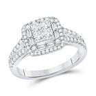 Captivating Cluster Brilliance Diamond Ring - Top View
