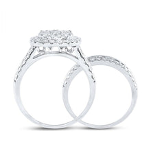 Load image into Gallery viewer, Eternal Love Diamond Wedding Ring Set - Second Side View