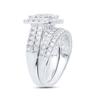 Eternal Love Diamond Wedding Ring Set - Side View