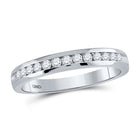Eternal Love 14kt White Gold Diamond Wedding Band - Top View