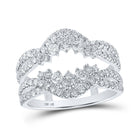 Dazzling Diamond Delight Wedding Band Enhancement - Top View