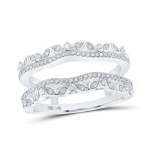 Load image into Gallery viewer, Radiant Love 14kt White Gold Diamond Wrap Enhancer - Top View