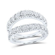 Load image into Gallery viewer, Radiant Diamond Wrap Enhancer Wedding Band - Top View