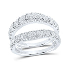 Radiant Diamond Wrap Enhancer Wedding Band - Top View