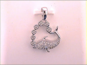 Whale of Love Diamond Pendant - Splendid Jewellery