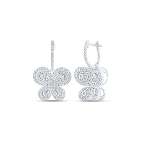 Whimsical Flutter Diamond Earrings - Splendid Jewellery