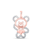 Whimsical Rose Gold Diamond Animal & Bug Pendant: A Playful Touch of Elegance - Splendid Jewellery