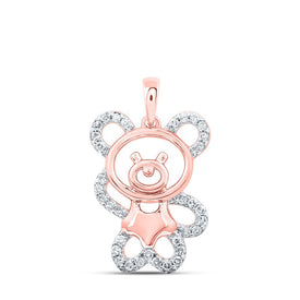 Whimsical Rose Gold Diamond Animal & Bug Pendant: A Playful Touch of Elegance - Splendid Jewellery