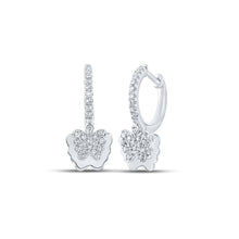 Load image into Gallery viewer, Whimsical Wings Diamond Dangle Hoop Earrings - Splendid Jewellery