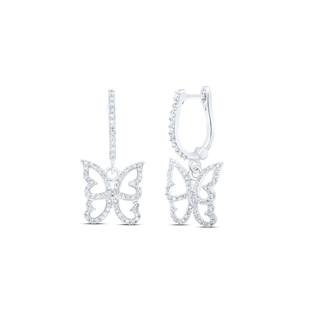 Whimsical Wings Diamond Earrings - Splendid Jewellery