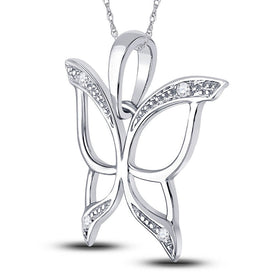 Whimsical Wings Diamond Pendant - Splendid Jewellery