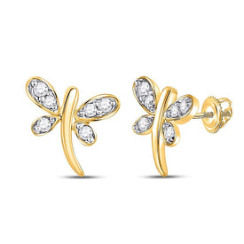 Whimsical Wings Diamond Stud Earrings - Splendid Jewellery