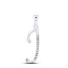 White Gold Diamond Initial Pendant - Personalized Elegance and Brilliance - Splendid Jewellery