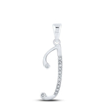 Load image into Gallery viewer, White Gold Diamond Initial Pendant - Personalized Elegance and Brilliance - Splendid Jewellery