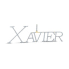 XAVIER Men's 10kt Yellow Gold Diamond Letter Charm Pendant - 1 - 1/2 Cttw - Splendid Jewellery
