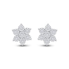 Yellow Blossom Diamond Cluster Earrings - Splendid Jewellery