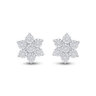 Yellow Blossom Diamond Cluster Earrings - Splendid Jewellery