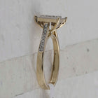 Yellow Diamond Square Brilliance Ring - Second Side View