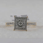 Yellow Diamond Square Brilliance Ring - Front View