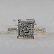 Load image into Gallery viewer, Yellow Diamond Square Brilliance Ring - Splendid Jewellery