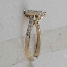 Load image into Gallery viewer, Yellow Diamond Square Brilliance Ring - Splendid Jewellery
