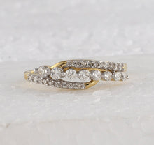 Load image into Gallery viewer, Yellow Gold Diamond Elegance Band product Top View from Splendid Jewellery