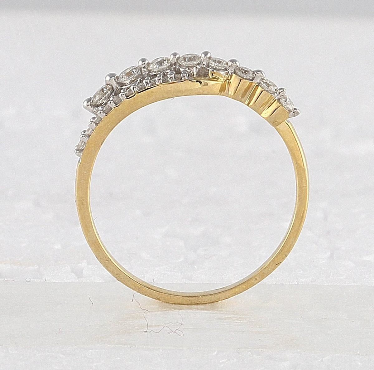 Yellow Gold Diamond Elegance Band - Splendid Jewellery
