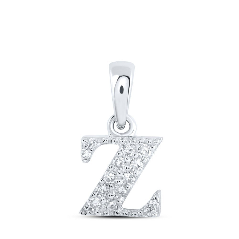 Zara's Dazzling Diamond Z Initial Pendant - Splendid Jewellery