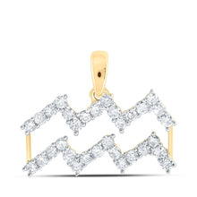 Load image into Gallery viewer, Zodiac Splendor: Aquarius Diamond Fashion Pendant - Splendid Jewellery
