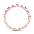 10kt Rose Gold Blue Sapphire Birthstone Stackable Ring Splendid Jewellery
