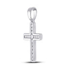 10kt White Gold Diamond Cross Pendant - A Symbol of Timeless Elegance and Devotion - Splendid Jewellery