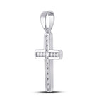 10kt White Gold Diamond Cross Pendant - A Symbol of Timeless Elegance and Devotion - Splendid Jewellery